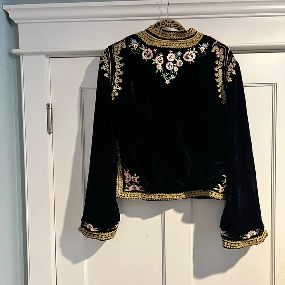 Chasing Unicorns Dark Horse Silk Velvet Jacket - NWT - XL - Picture 8 of 14